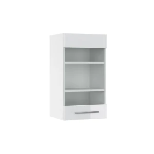 Armoire en verre Fame-Line Blanc Haute brillance 40cm Vicco