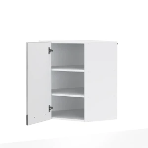 Eckhängeschrank Fame-Line Anthrazit Hochglanz 57 cm livinity®