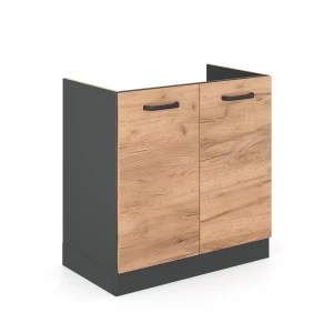 Vaskeskab R-Line Gold power oak 80 cm uden bordplade Vicco