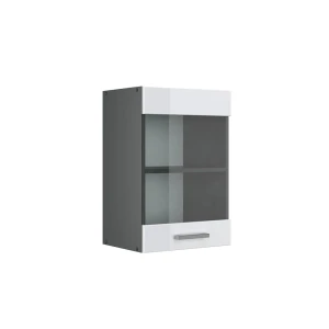 Armoire en verre R-Line Blanc Haute brillance 40cm Vicco