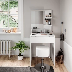 Schminktisch Ruben Weiß 60 cm mit Hocker livinity®