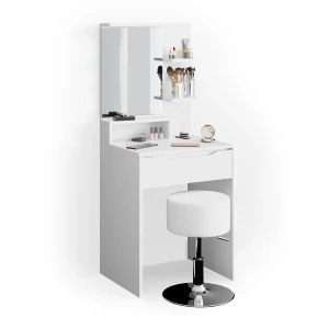 Makeupbord Ruben Hvid 60 cm med skammel Vicco