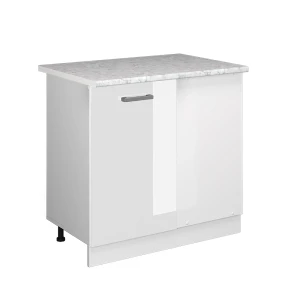 Kulmakaappi R-Line Valkoinen korkeakiilto 86 cm , AP Marble Vicco