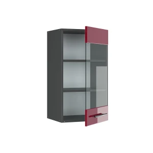 Küchenglasschrank Fame-Line Bordeaux Hochglanz 40 cm livinity®
