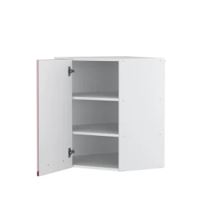 Eckhängeschrank Fame-Line Bordeaux Hochglanz 57 cm livinity®