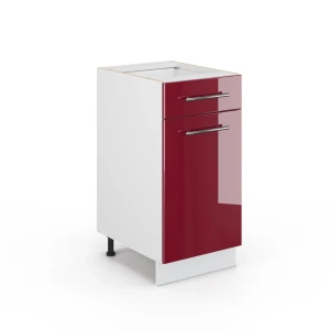 Midt skab Fame-Line Bordeaux rød højglans 40 x 82 cm uden bordplade Vicco