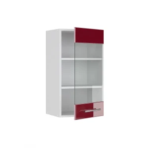 Küchenglasschrank Fame-Line Bordeaux Hochglanz 40 cm livinity®