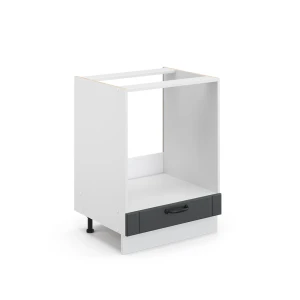 Herdumbauschrank Fame-Line Anthrazit Landhaus 60 cm ohne Arbeitsplatte Vicco