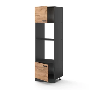 Mikrowellenschrank R-Line Goldkraft Eiche 60 cm livinity®