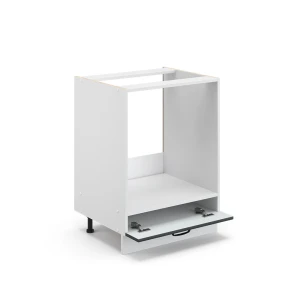 Herdumbauschrank Fame-Line Anthrazit Landhaus 60 cm ohne Arbeitsplatte livinity®