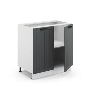 Szafka pod zlew Fame-Line Antracytowy domek wiejski 80 cm z półką, BP Dąb Vicco