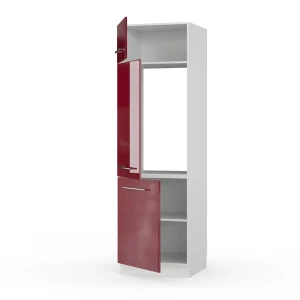Kühlumbauschrank Fame-Line Bordeaux Hochglanz 60 cm livinity®