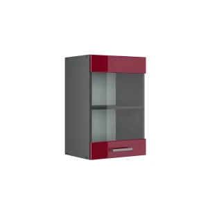 Armoire en verre R-Line Rouge brillant 40cm Vicco