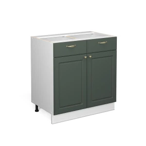 Badeværelsesskab Fame-Line Grøn guld Country 80 x 82 cm uden bordplade Vicco