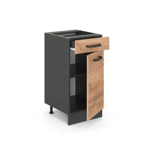 Küchenunterschrank R-Line Goldkraft Eiche 40 cm ohne Arbeitsplatte livinity®