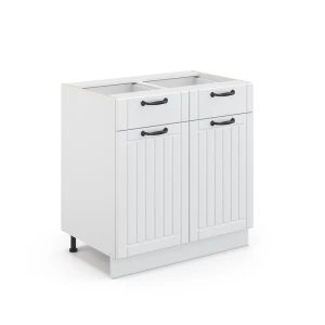 Badeværelsesskab Fame-Line Hvid landhus 80 x 82 cm uden bordplade Vicco
