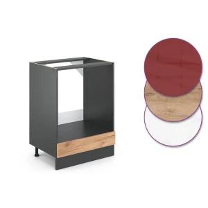Herdumbauschrank R-Line Goldkraft Eiche 60 cm ohne Arbeitsplatte livinity®