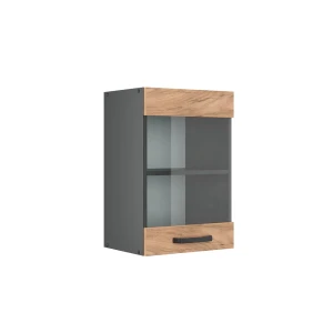 Køkkenskab med glas R-Line Gold power oak 40 cm Vicco
