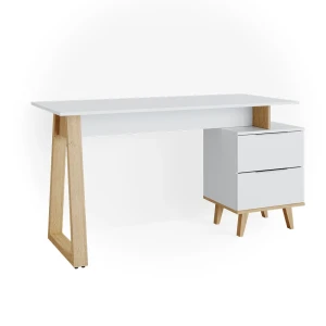 Skrivebord Nautica Hvid 138 x 60 cm med skuffer L Vicco