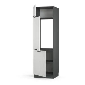 Kühlumbauschrank Fame-Line Weiß Landhaus 60 cm livinity®