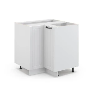 Eckunterschrank Fame-Line Weiß Landhaus 80.5 cm ohne Arbeitsplatte Vicco
