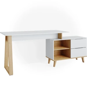 Skrivebord Nautica Hvid 138 x 60 cm med skuffer XL Vicco