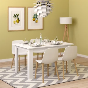 Esstisch Karlos Weiß 140 x 90 cm livinity®