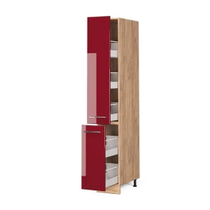Apothekerschrank Fame-Line Bordeaux Hochglanz 30 cm livinity®