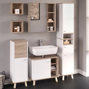 Badmöbel-Set Senyo Weiß 5 Teile livinity®