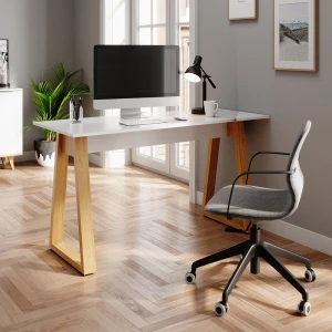 Schreibtisch Nautica Weiß 138 x 60 cm livinity®