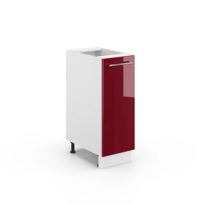 Midt skab Fame-Line Bordeaux rød højglans 30 x 82 cm uden bordplade Vicco