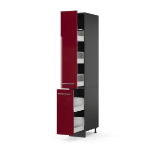 Apothekerschrank Fame-Line Bordeaux Hochglanz 30 cm livinity®