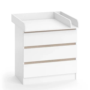 Commode à langer Emma Blanc/Sonoma 80x87cm Vicco