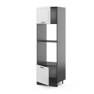 Mikrowellenschrank R-Line Weiß Landhaus 60 cm livinity®