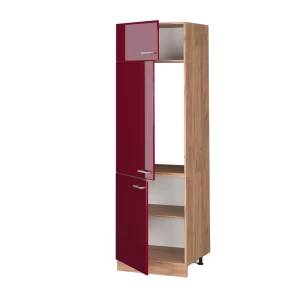 Kühlumbauschrank R-Line Rot Hochglanz 60 cm livinity®