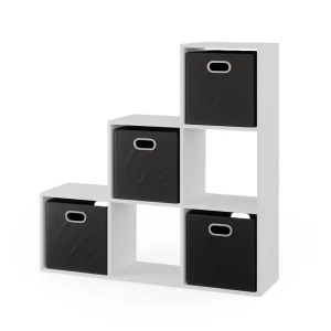 Trappereol  Hvid 107.2 x 107.8 cm med foldekasser opt.3 Vicco
