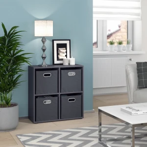 Raumteiler Tetra Grau 72.6 x 72 cm livinity®