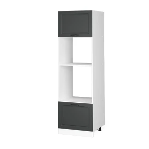 Mikrobølgeovnsskab R-Line Antracit landhus 60 cm Vicco