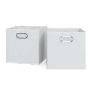 Foldningsboks  Hvid 30 x 30 cm Sæt med 2 stk. Vicco