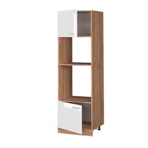 Mikrowellenschrank R-Line Weiß Hochglanz 60 cm livinity®