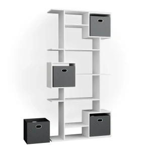 Rumdivider Cube Hvid 92 x 187.7 cm med 2 foldeæsker Vicco