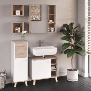 Badmöbel-Set Senyo Weiß 4 Teile livinity®