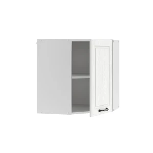 Eckhängeschrank R-Line Weiß Landhaus 57 cm livinity®