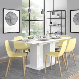 Esstisch Dix Weiß 140-180 x 90 cm livinity®