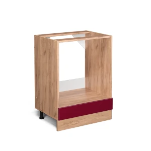 Herdumbauschrank R-Line Rot Hochglanz 60 cm ohne Arbeitsplatte Vicco