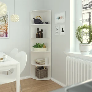 Wandregal Ecki Weiß 40 x 180 cm livinity®