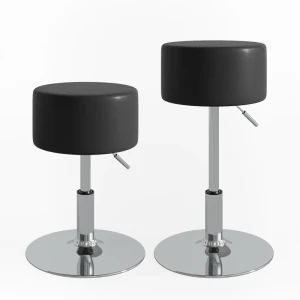 Skammel Design Sort 33.5 x 67 cm til toiletbord Vicco