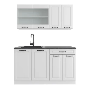 Singlekøkken R-Line Hvidt landsted/hvid 140 cm uden bordplade Vicco