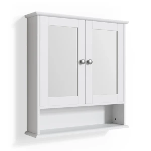 Badspiegelschrank Bianco Weiß 56 x 58 cm Vicco