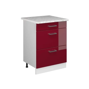 Keittiön alakaappi R-Line Загрузка... 60 cm laatikoilla, AP-marmori Vicco